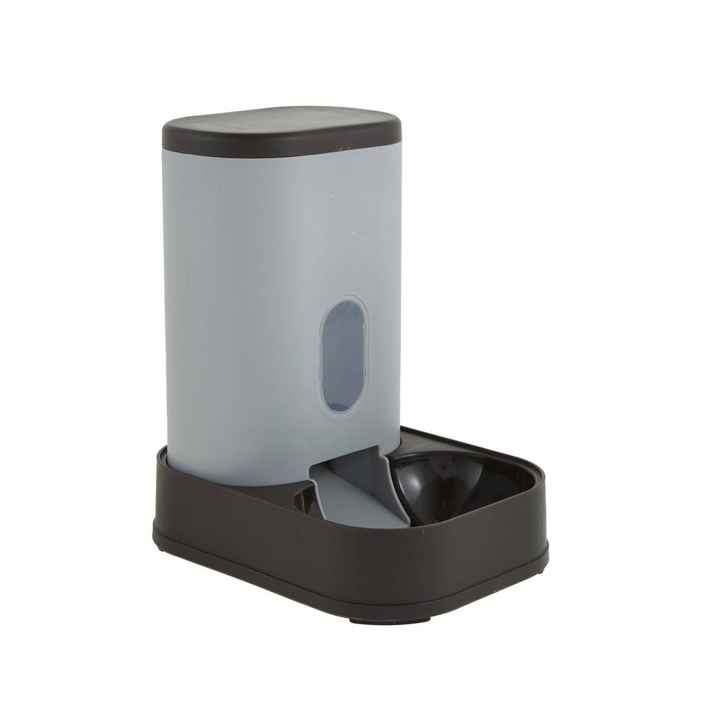 Whisker City Modern Gravity Cat Feeder, Grey