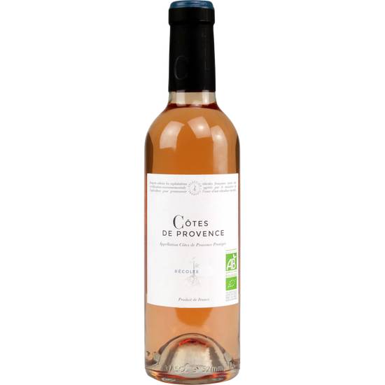 Vin rosé Côtes de provence Bio Marché  franprix bio 37,5cl