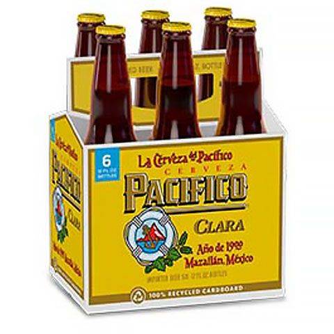 Pacifico Clara Beer 6 Pack 12ozBottle