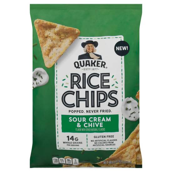 Quaker Gluten Free Sour Cream & Chive Rice Chips (5.5 oz)