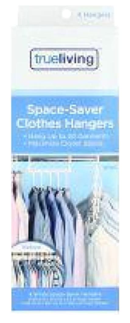 True Living Space-Saver Clothes Hangers 4pc