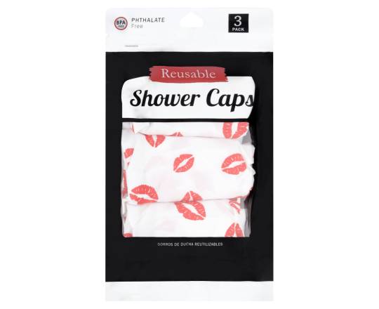 Brite Concepts Reusable Shower Caps (3 ct)