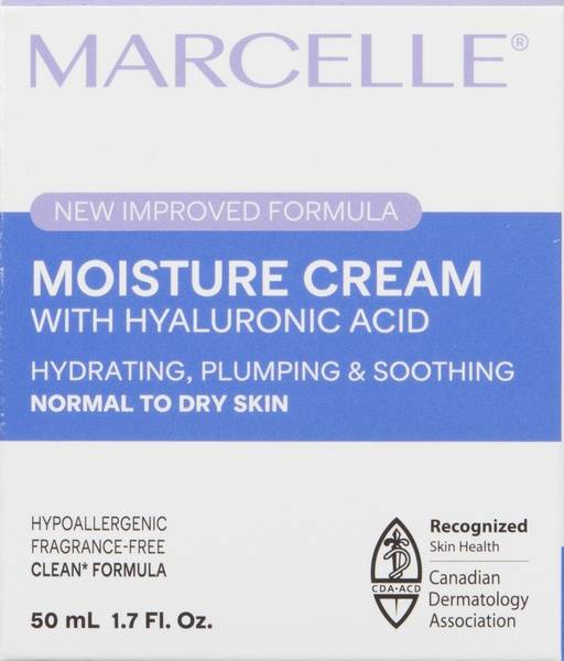 Marcelle Moisture Cream 24h Moisturizing With Hyaluronic Acid & Niacinamide