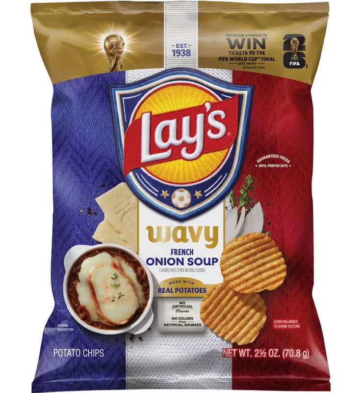 Lay's Potato Chips Wavy French Onion Soup