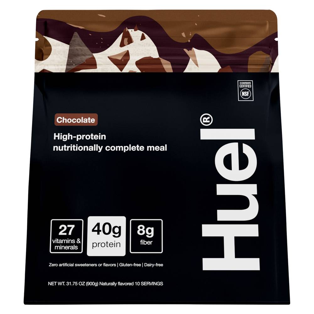 Huel High-Protein Nutritionally Chocolate Complete Meal, Chocolate (31.75 oz)