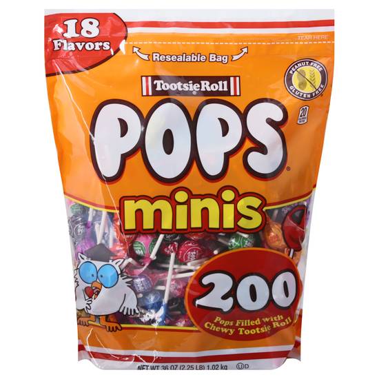 Tootsie Roll Pops Minis 18 Flavors (200 ct)