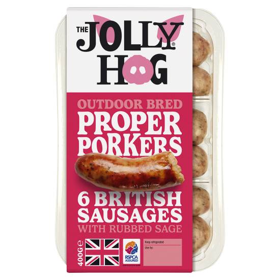 The Jolly Hog Proper Porker Sausages 6 X 400g