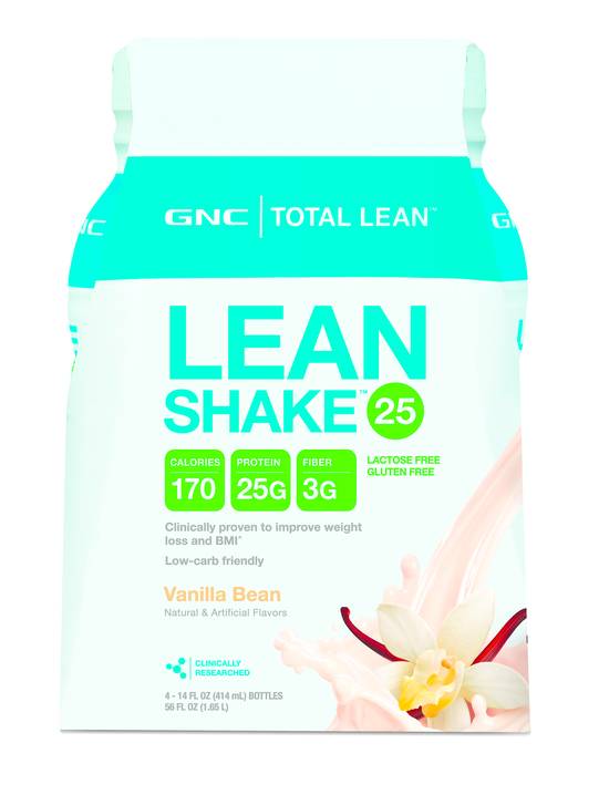 GNC Toal Lean Lean Shake 25 Vanilla Bean (14 oz x 4 ct)
