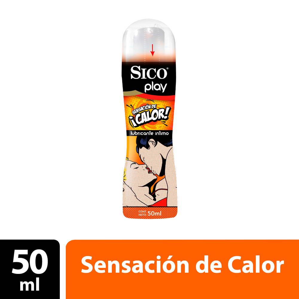 Sico · Lubricante íntimo play sensación de calor (50 ml)