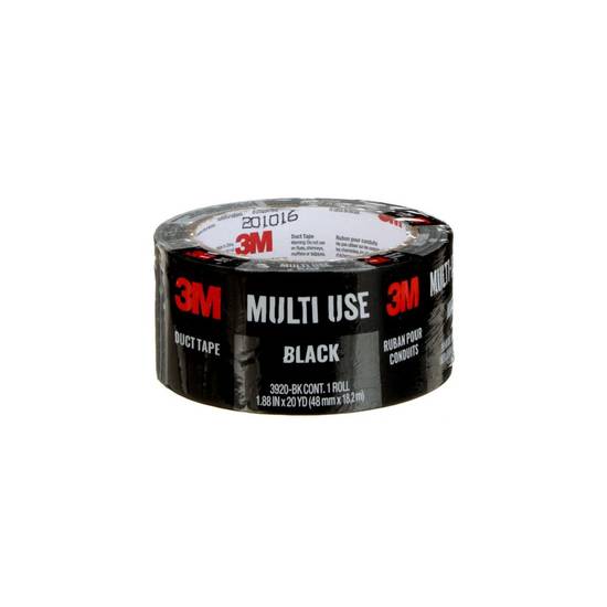 3M Multi-Use Black Duck Tape 3920-bk-6c (1 unit)