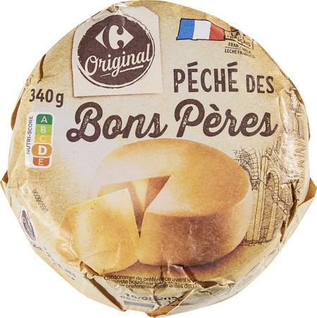 Fromage Péché des Bons Pères CARREFOUR ORIGINAL - le fromage de 340g