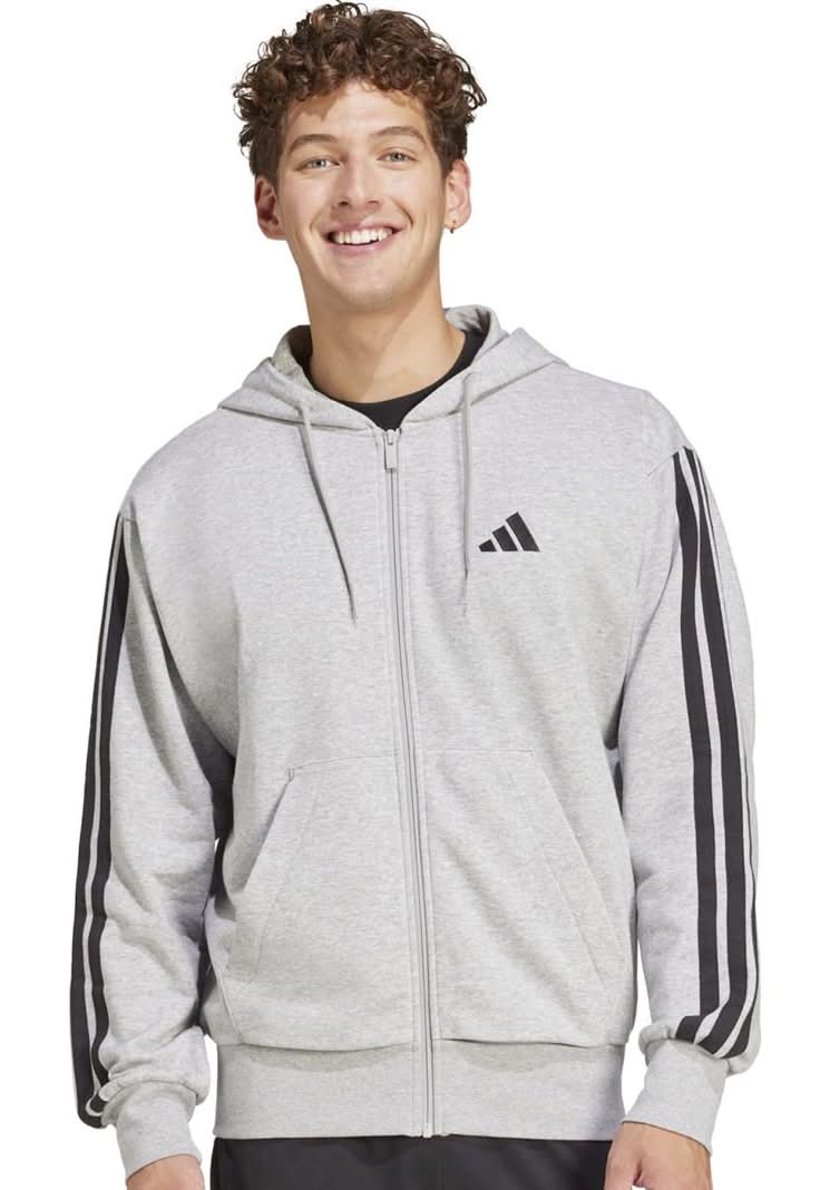 Adidas polerón tranner m 3s gris xl