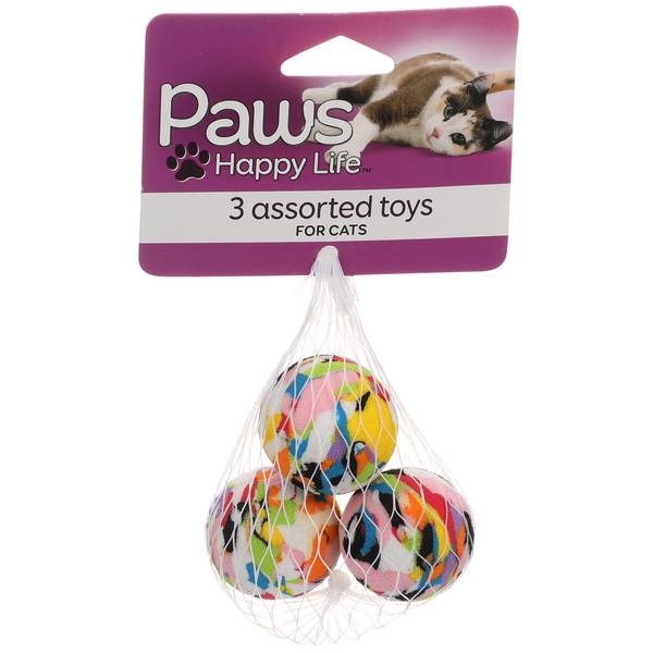 Paws Happy Life Cat Toys, Assorted (3 ct)