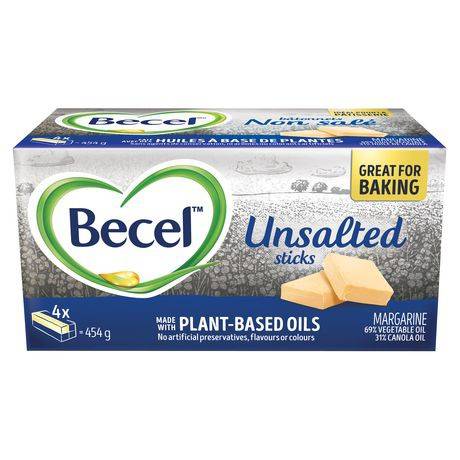 Becel Unsalted Margarine Sticks (454 g)