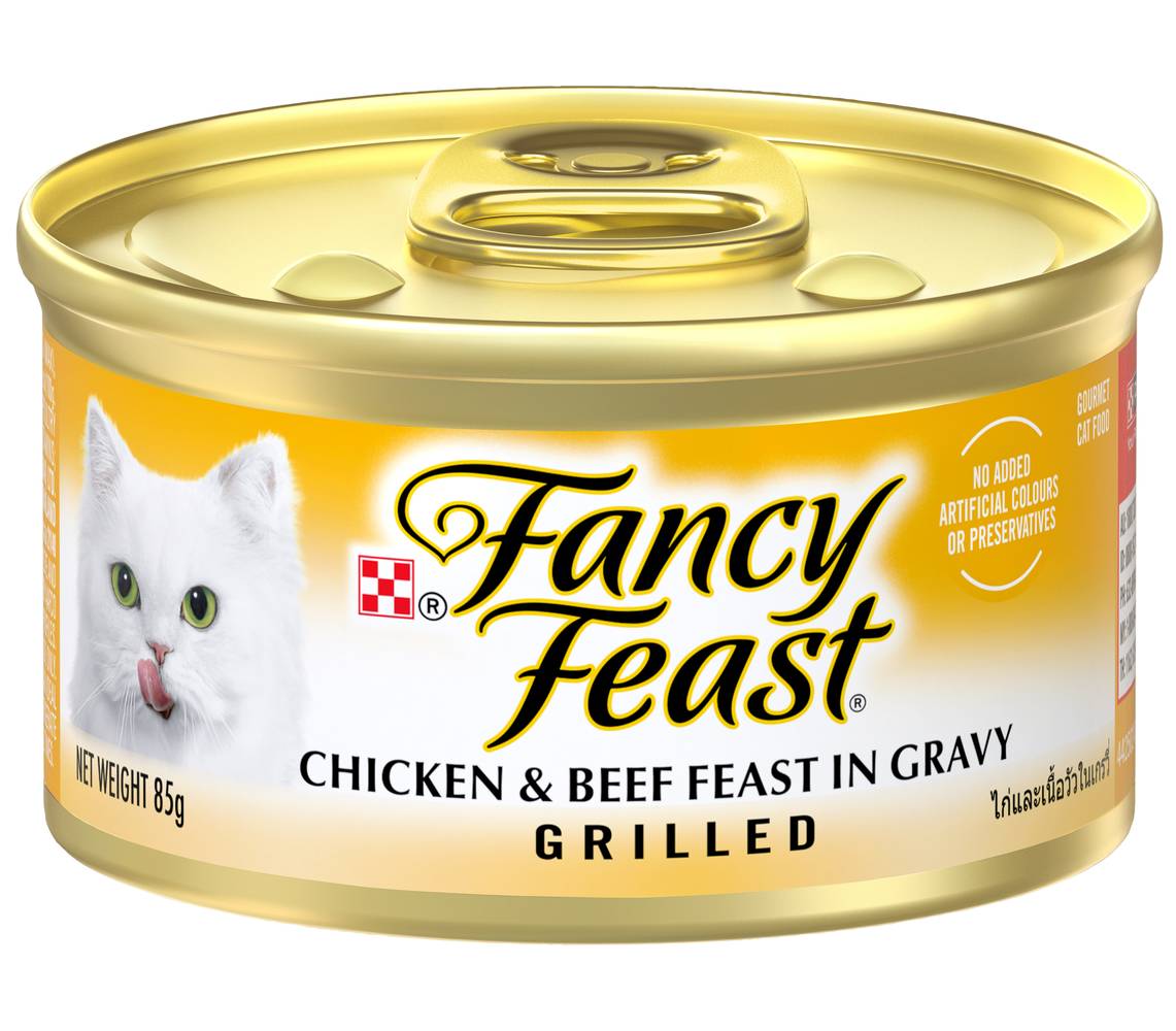 Fancy Feast Chicken & Beef Wet Cat Food (85g)