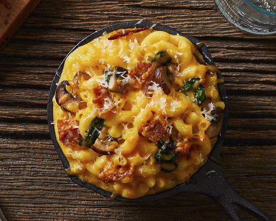 Mushrooms Spinach Mac and Cheese