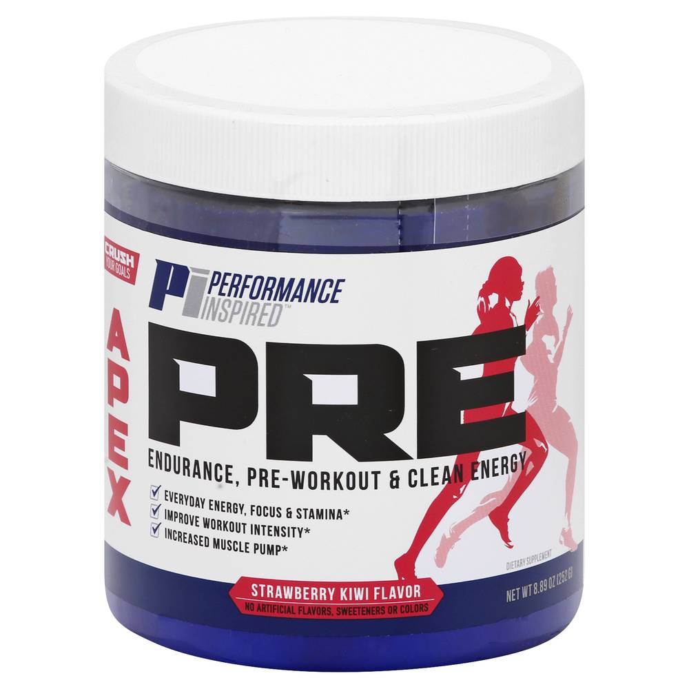 Performance Inspired Nutrition Apex Pre Workout Dietary Supplement (strawberry kiwi)