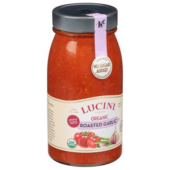 Organic Roasted Garlic Marinara Sauce Lucini 25.5 oz
