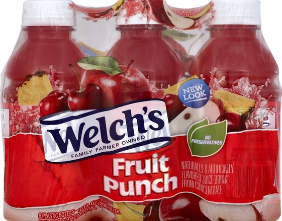 Welch's Fruit Punch Juice Drink (6 x 10 fl oz)
