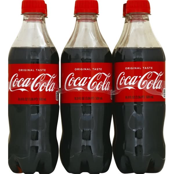 Coca-Cola Original Taste Soda (6 x 16.9 fl oz)