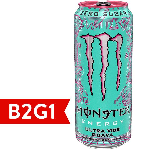 Monster Energy Ultra Vice Guava 16oz