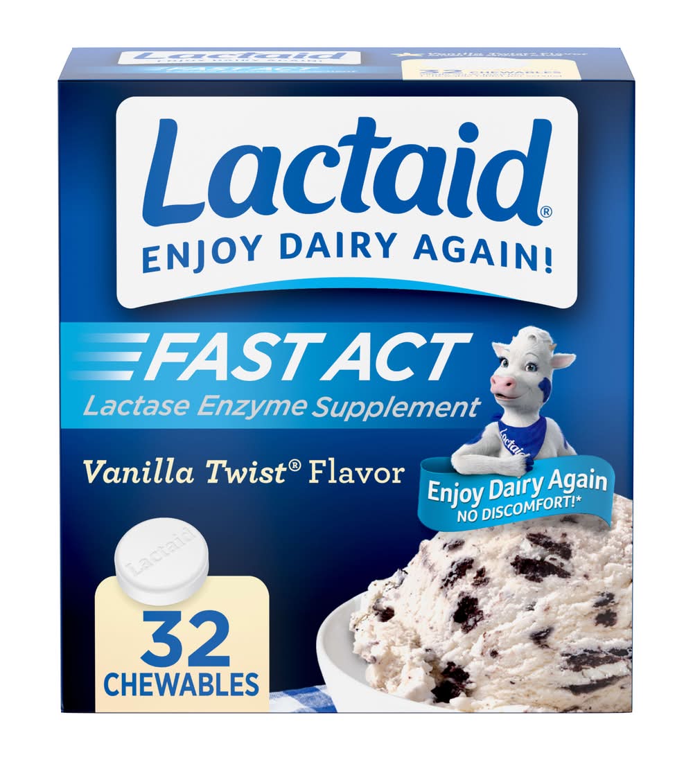 Lactaid Fast Act Lactose Intolerance Relief Supplement (3.2 oz)