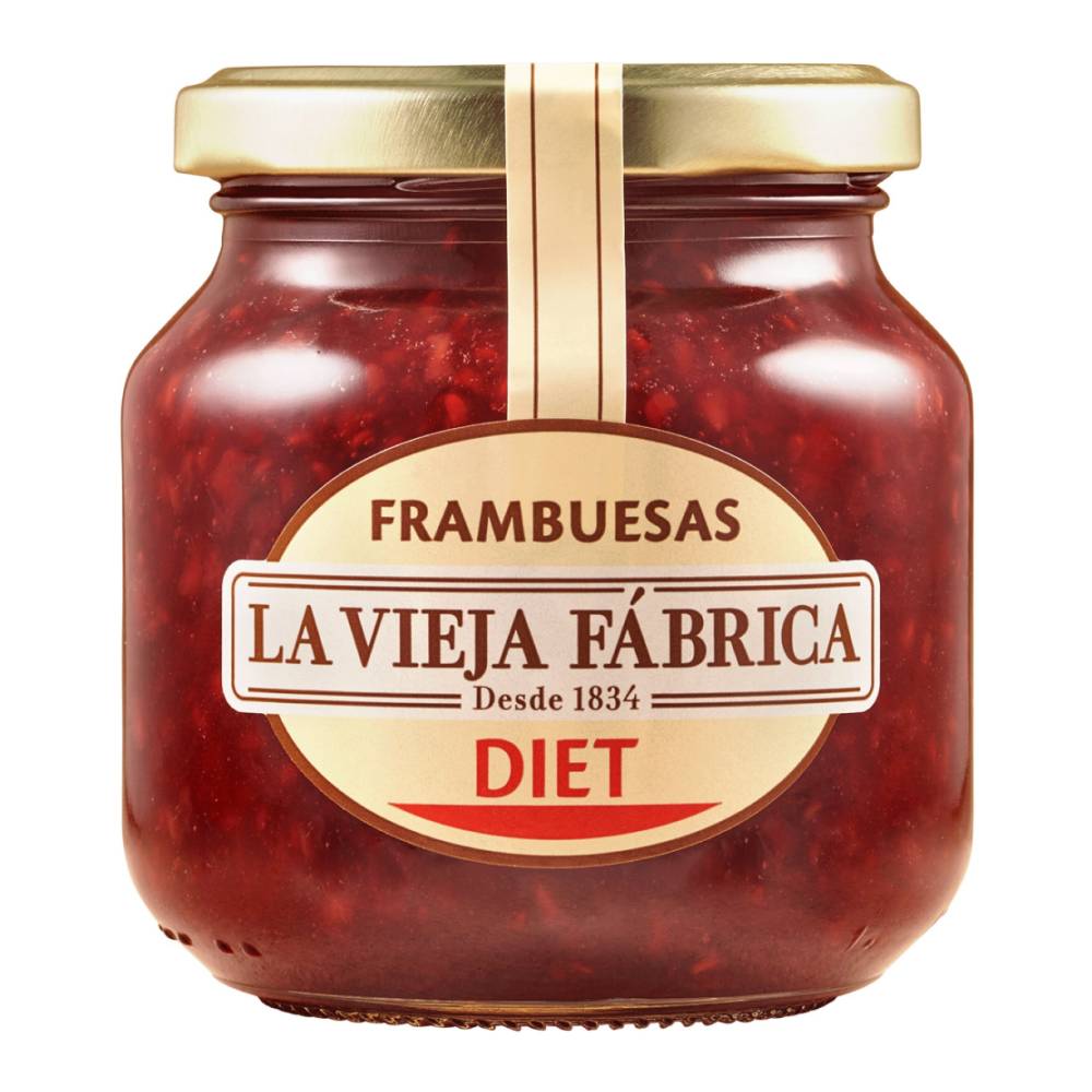 Mermelada La Vieja Fábrica De Frambuesa Diet Tarro 280Gr