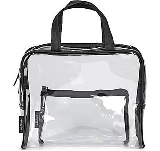 Basics PVC Travel Wallet, Clear/Black (A005090FM)