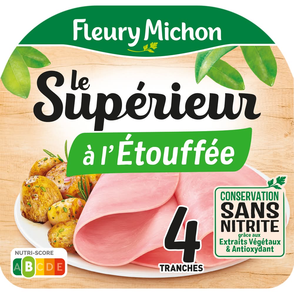 Fleury Michon - Jambon le supérieur à l'étouffée conservation sans nitrite (4)