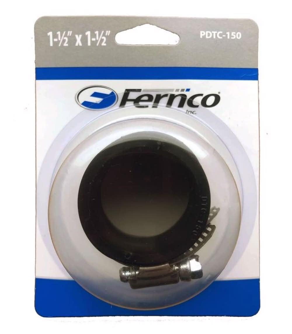 Fernco Schedule 40 1-1/2 In. Hub X 1-1/4 In. D Hub Pvc Connector 1 Pk