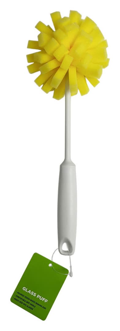 Dg Home Yellow Glass Puff Cleaning Brush