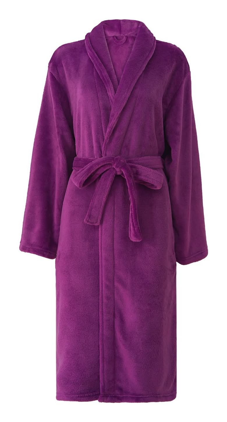 CVS Pharmacy - Wayland Square Ultra Soft Flannel Robe, Women, OSFM, Purple  - Delivery in Under an Hour | Uber Eats