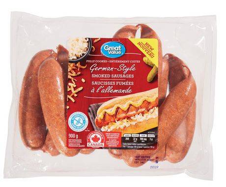 Great Value German-Style Smoked Sausages