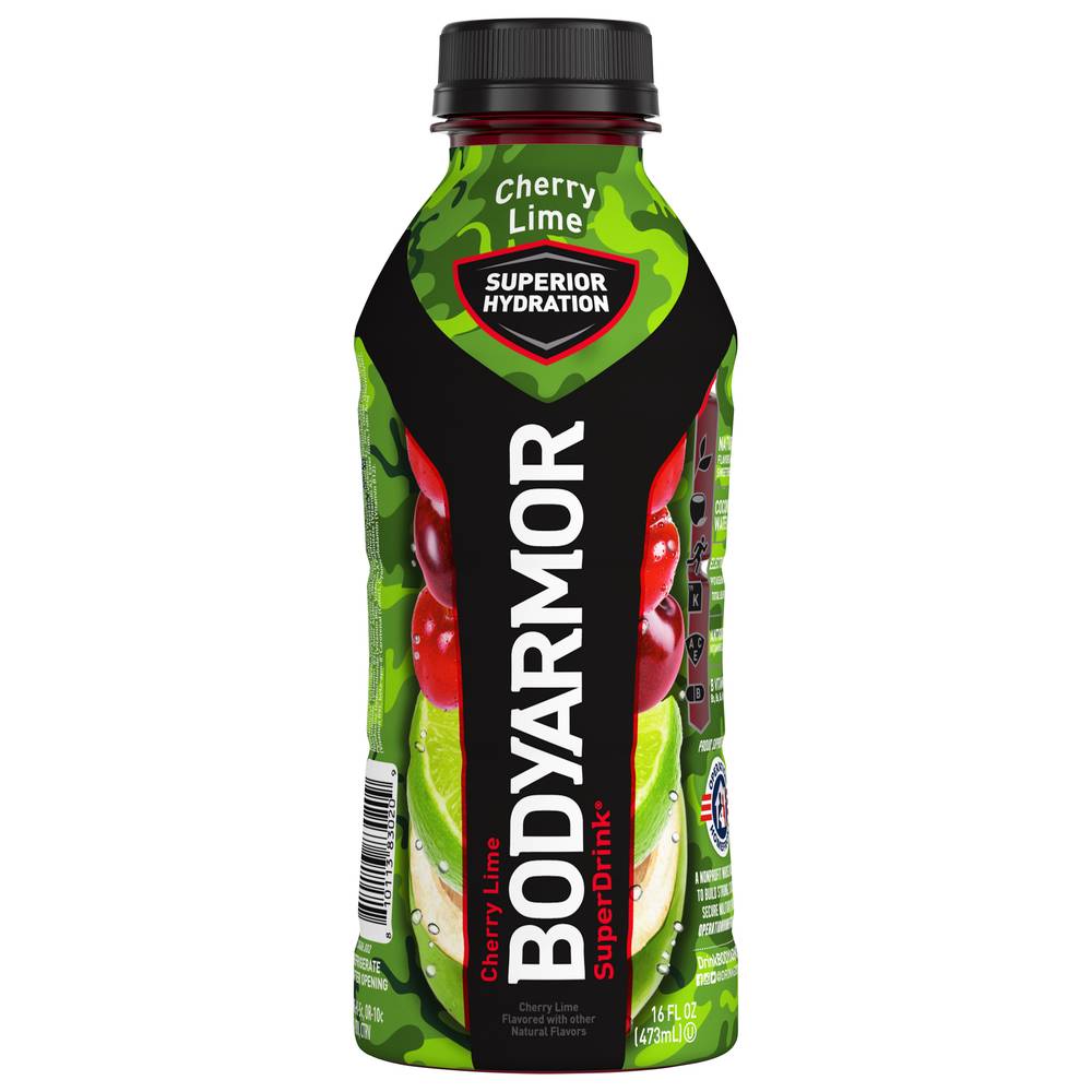 BODYARMOR Super Sports Drink, Cherry Lime (10 x 16 fl oz)