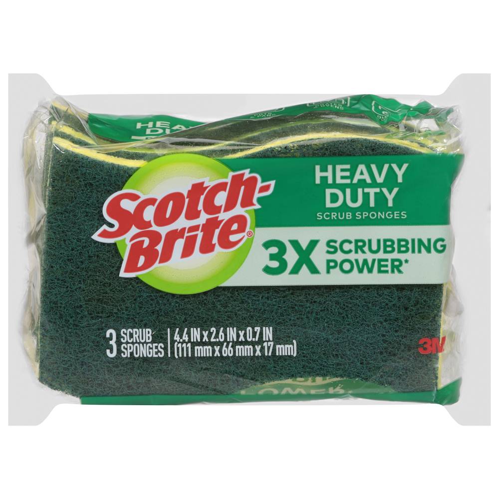 Scotch-Brite Heavy Duty Scrub Sponges (2.08 oz)