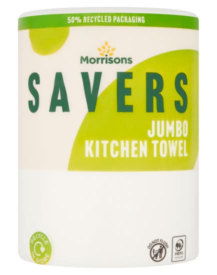 Morrisons Savers Jumbo Kitchen Towel Roll