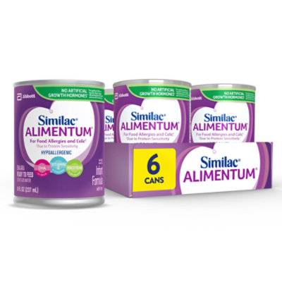 Alimentum Hypoallergenic Infant Baby Food Formula (6 ct)