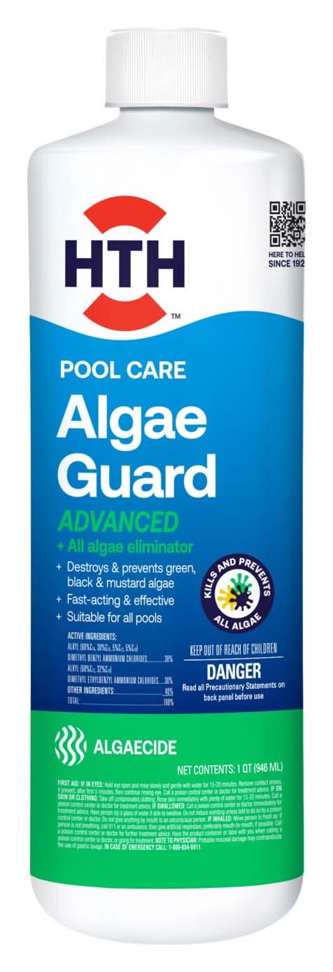 Hth Pool Care Liquid Algae Guard 1 Qt