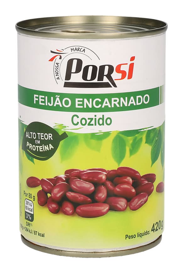 PorSi - Feijão encarnado, embalagem de 420g