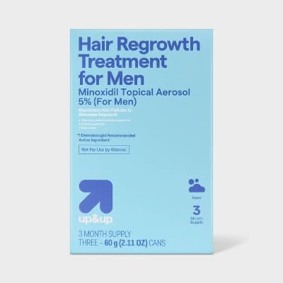 up&up Foam Hair Regrowth Treatment, Men (2.11 oz, 3 ct)