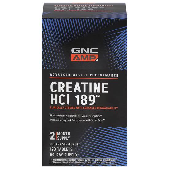 Gnc Amp Creatine Hcl 189 (120 ct)