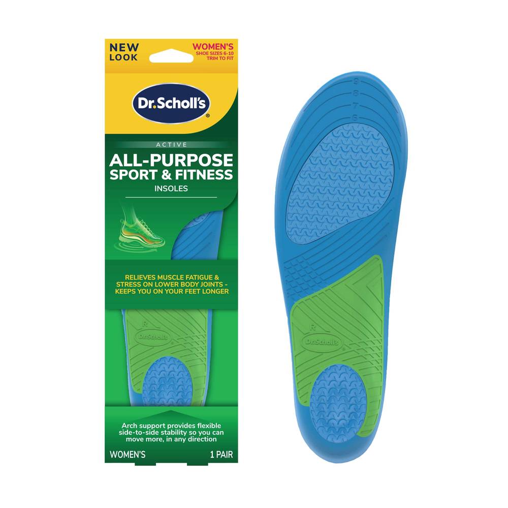 Dr. Scholl'S Women'S Athletic Series Sport Insoles, Size 5.5-9, 1 Pair