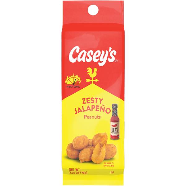 Casey's Zesty Jalapeño Peanut Tube 2.75oz