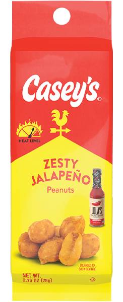 Casey's Zesty Jalapeño Peanut Tube 2.75oz