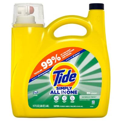 Tide Daybreak Fresh Simply All in One Liquid Detergent