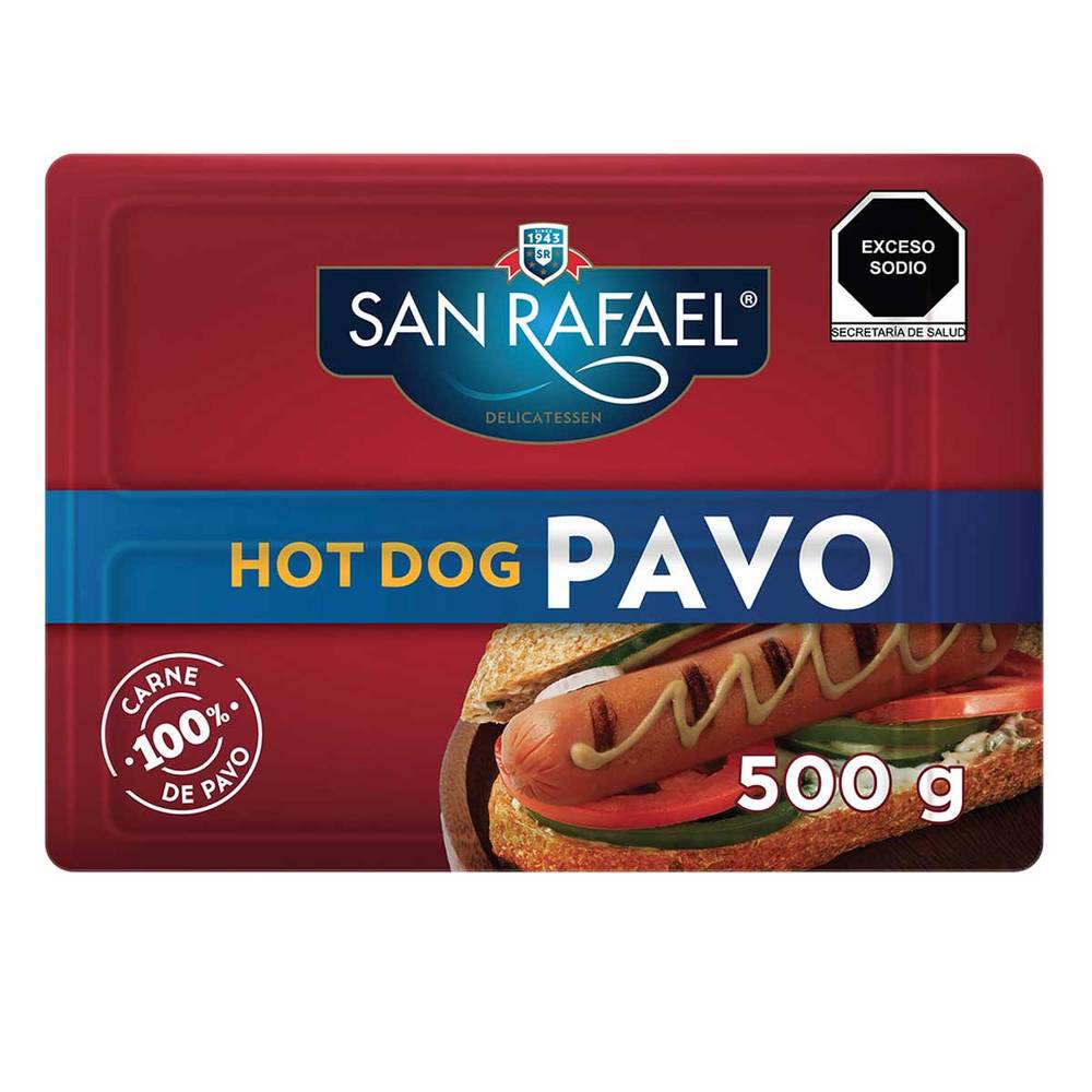 San Rafael · Salchicha de carne 100 % de pavo (500 g)