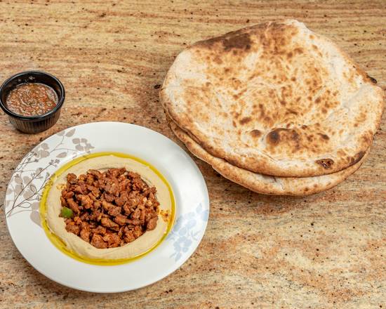Minced Meat with Hummus