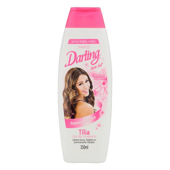 Darling shampoo sem sal tília com pró-vitaminas b5 (350 ml)