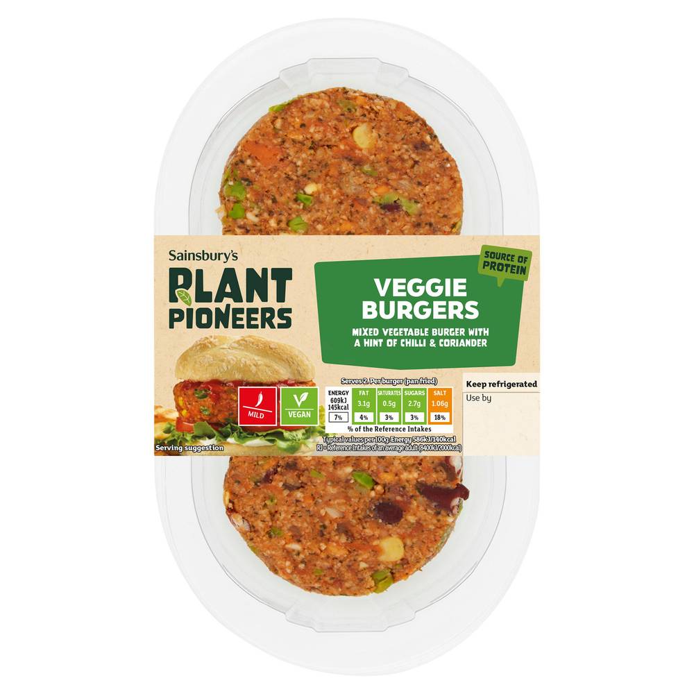 Sainsbury's Plant Pioneers Veggie Burgers