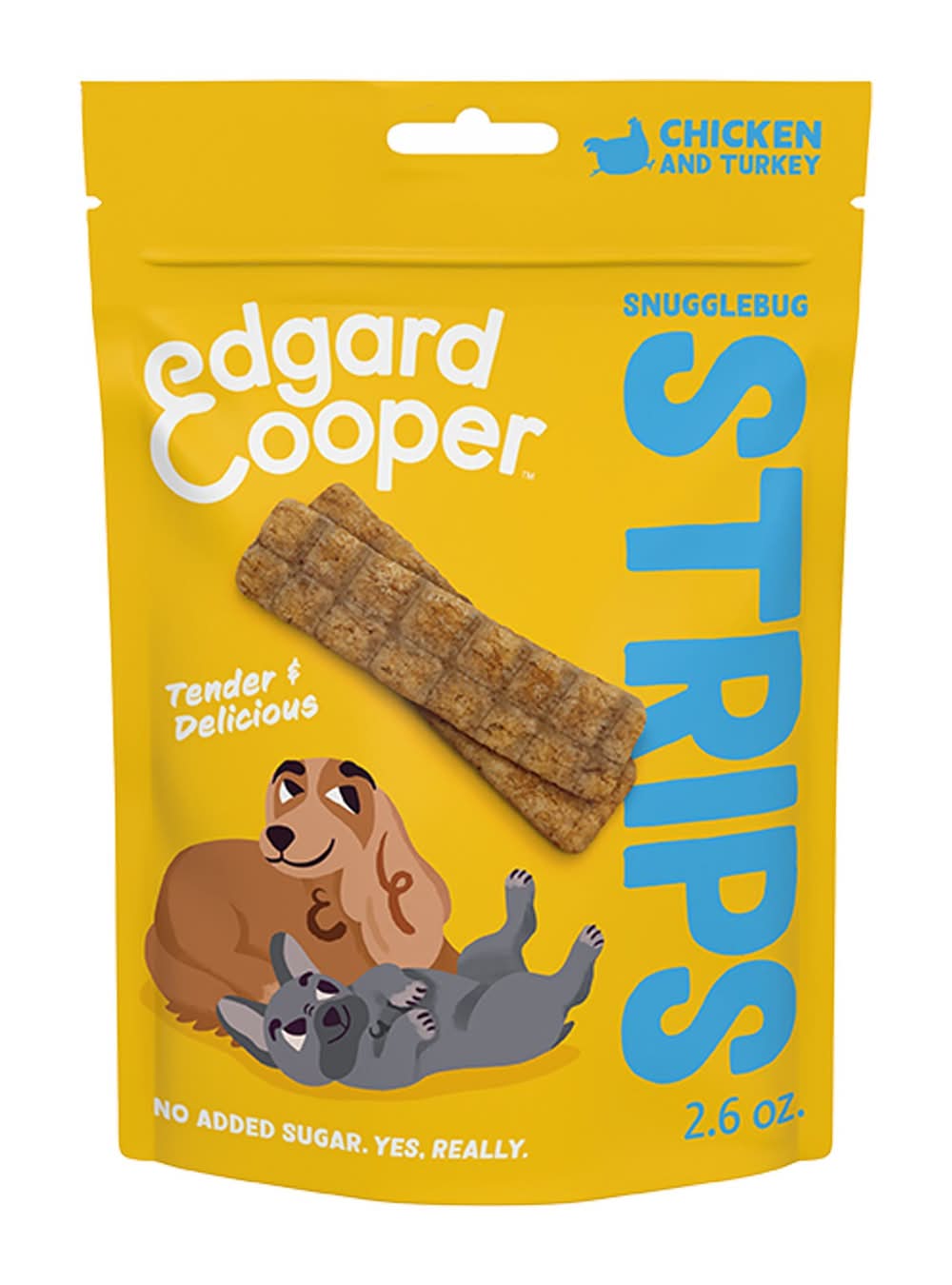 Edgard & Cooper Meaty Strips All Life Stages Dog Treats - Grain Free, Turkey & Chicken (Flavor: Turkey & Chicken, Size: 2.6 Oz)